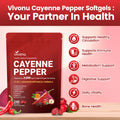 Cayenne Pepper Softgels Supplement, Supports Leg Vein