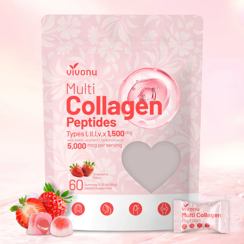 Multi Collagen Peptides Gummies for Women