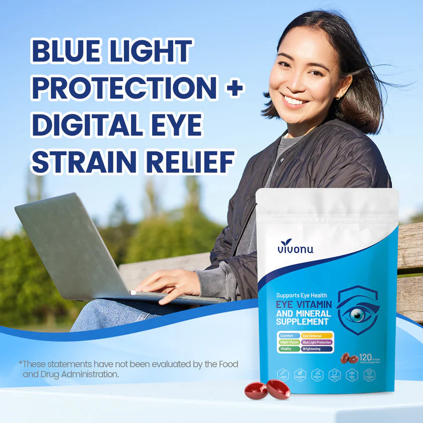 120pcs Lutein Eye Vitamins Supplement for Macular Health and Dry Eye 120pcs Lutein Eye Vitamins Supplement for Macular Health and Dry Eye VivoNu Nutrition 120pcs Lutein Eye Vitamins Supplement for Macular Health and Dry Eye